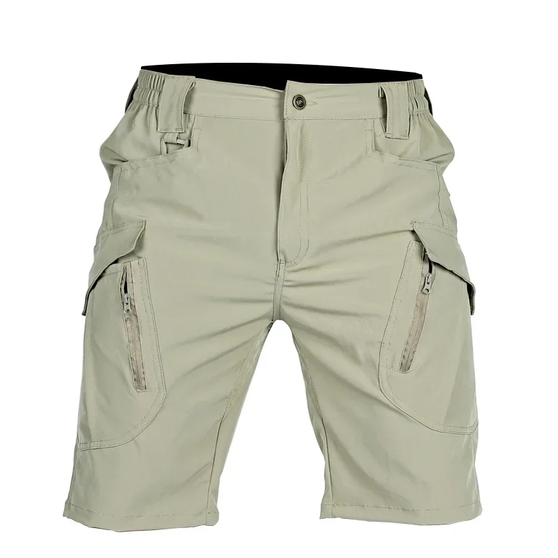 DurableQuick-drying Tactical Shorts Men's Medium Pants Five-point Pants Quick-drying Breathable Elastic Overalls
