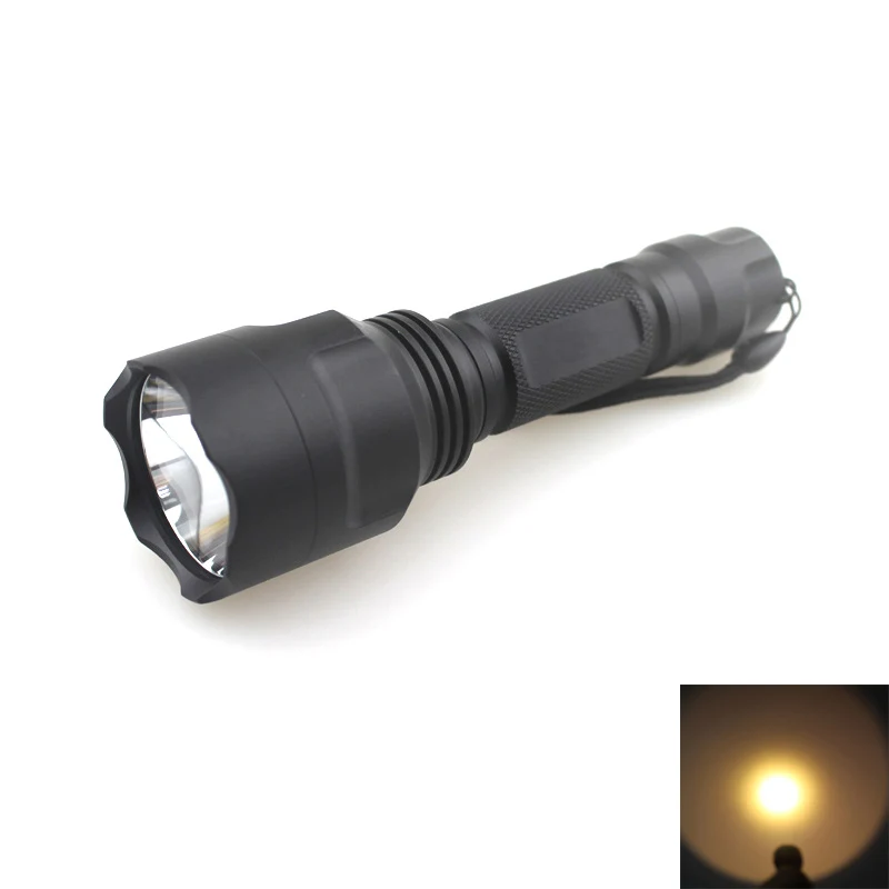 C8  XM-L2 3000K-3500K Warm White 1300lm LED Flashlight LED Camping Light