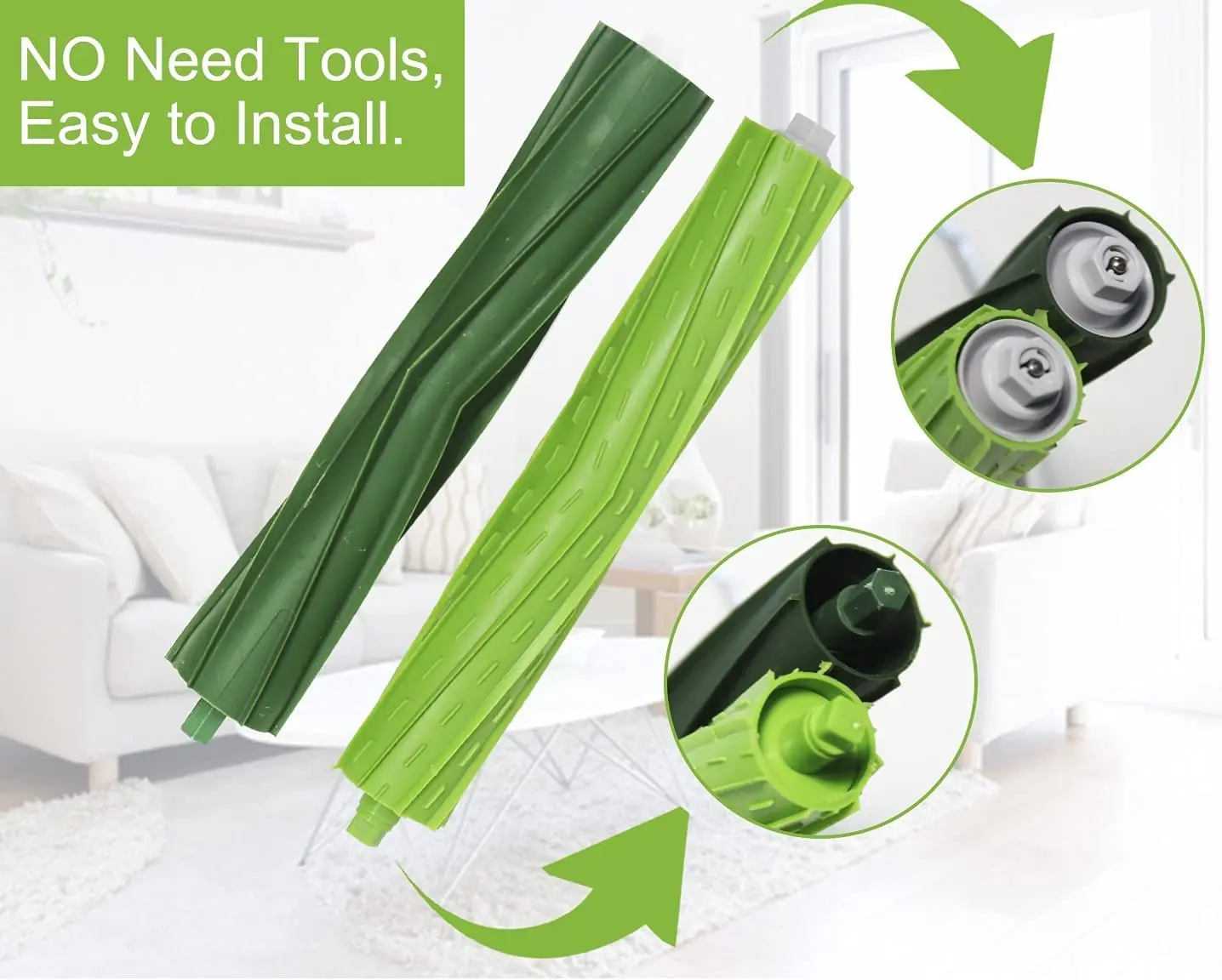 فرشاة لفة استبدال ل iRobot Roomba i7 +/i7 زائد E5 E6 I سلسلة جهاز آلي لتنظيف الأتربة قطع غيار مطاطية فرش