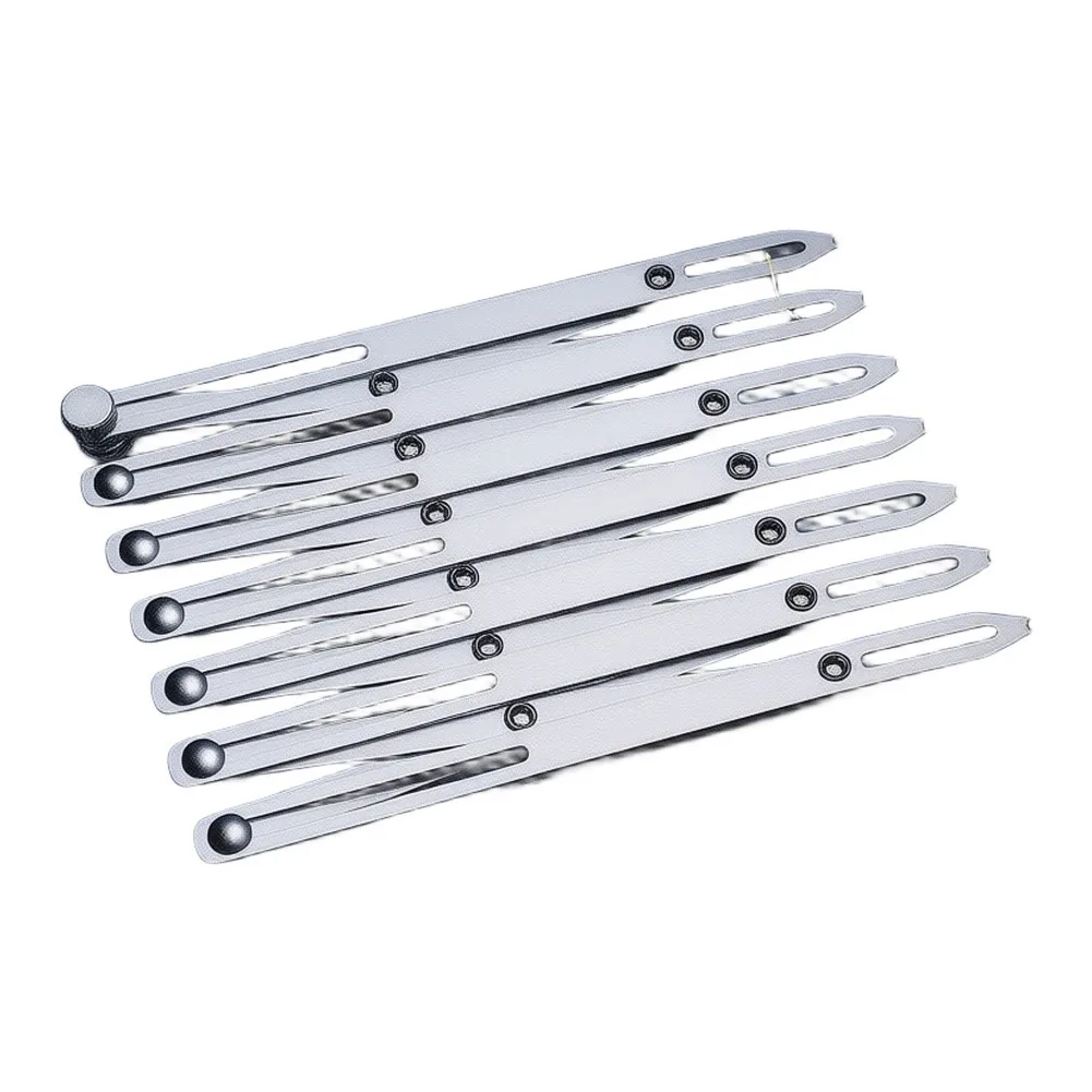 Aluminum Expanding Sewing Gauge 24 Inch Flexible Ruler For Button Spacing Pleat Marking And Woodworking Measuring Tool Silver