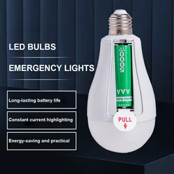 15W LED emergency bulb detachable portable 18650 lithium battery power outage home user outside night market emergency lighting