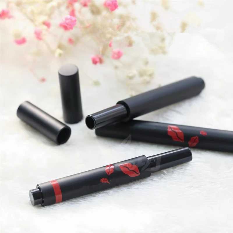 

100pcs Empty Black Pressed Lipstick Tube,High Class Pressed Style Lip Balm Sub Caontainer, DIY Directly Filling Lipstick Tube