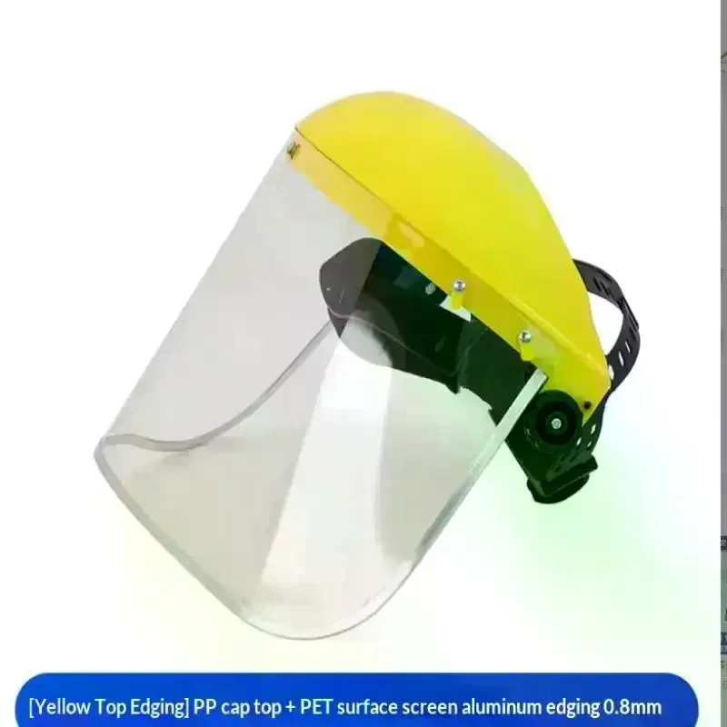 Grass Trimmer Weed Wacker Safety Helmet Hat With Full Face Mesh Mask For Logging Brush Cutter Forestry Protection Garden