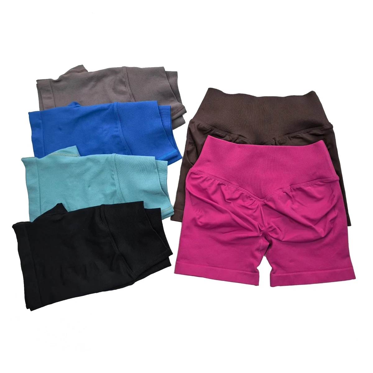 Cross Waist Yoga Shorts Women Sports Shorts Impact Gym Workout Shorts High Waist Push Up Fitness Sports Shorts Cycling Shorts
