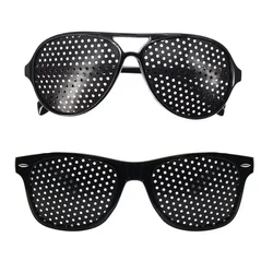 Anti-myopia Astigmatism Glasses Vision Correction Fatigue Pin Hole Sunglasses with Holes for Men Women Eyesight Improvement