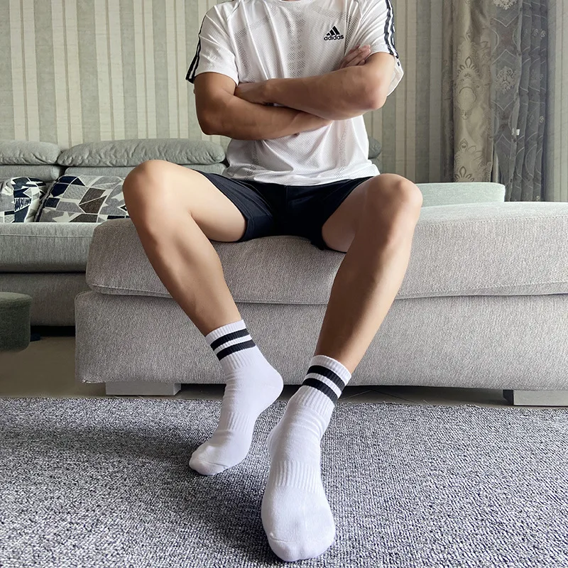 Baumwolle Socken Mode Weiß Schwarz Vintage Kurze Sport Socke Männer Casual Streetwear Kurze Soks Für Mann Mädchen Cool Tube Socken