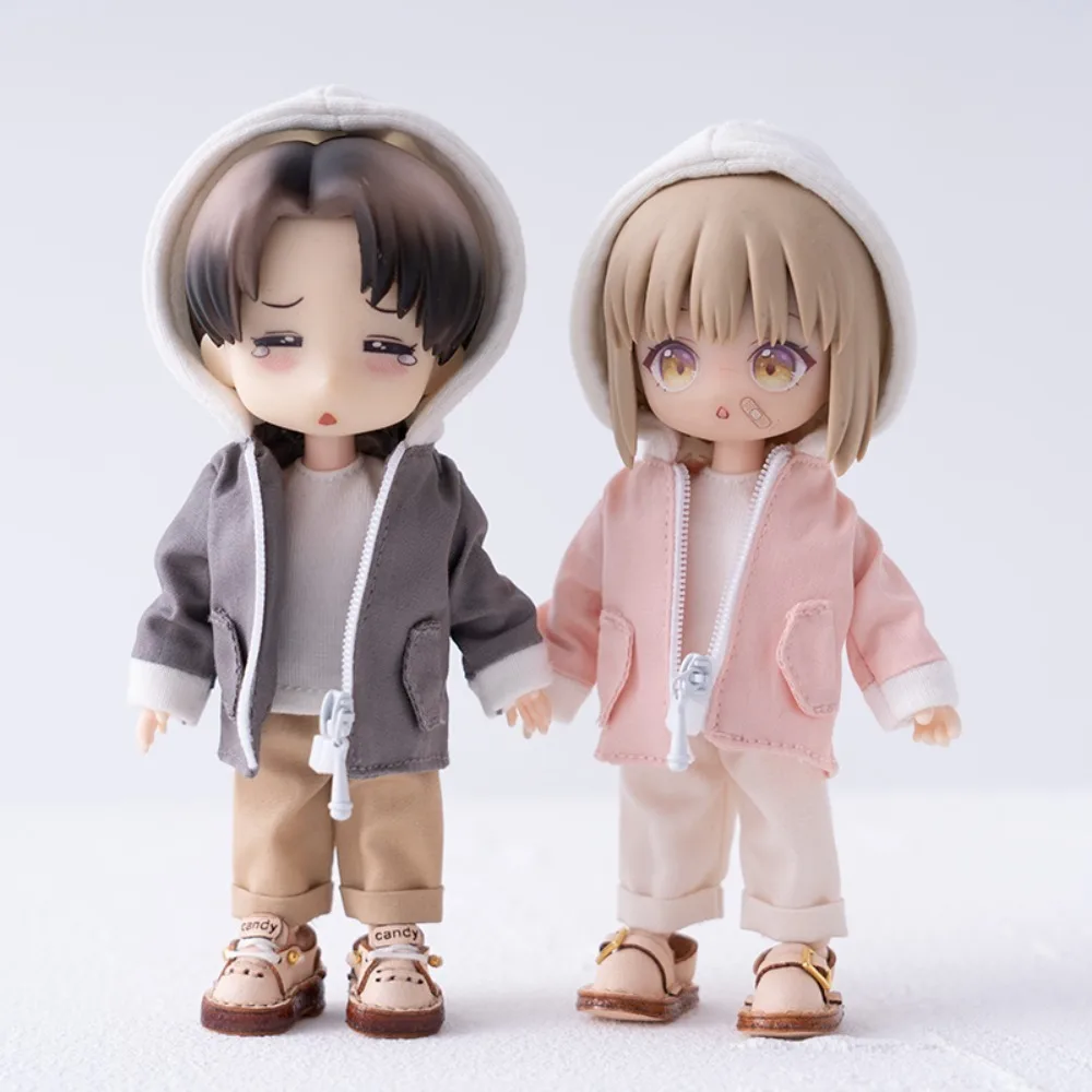 Ob11 Doll Clothing Obitsu11 Casual Hooded Jacket Casual Pants for bjd doll 1/12bjd Accessories