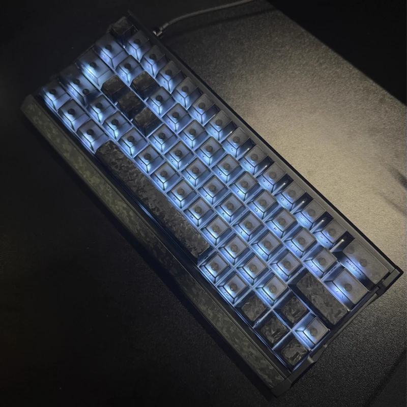 단조 카본 파이버 키캡 OEM 높이 Wooting60/Rog 마그네틱 스위치/기계식 키보드 커스터마이징 개조 액세서리