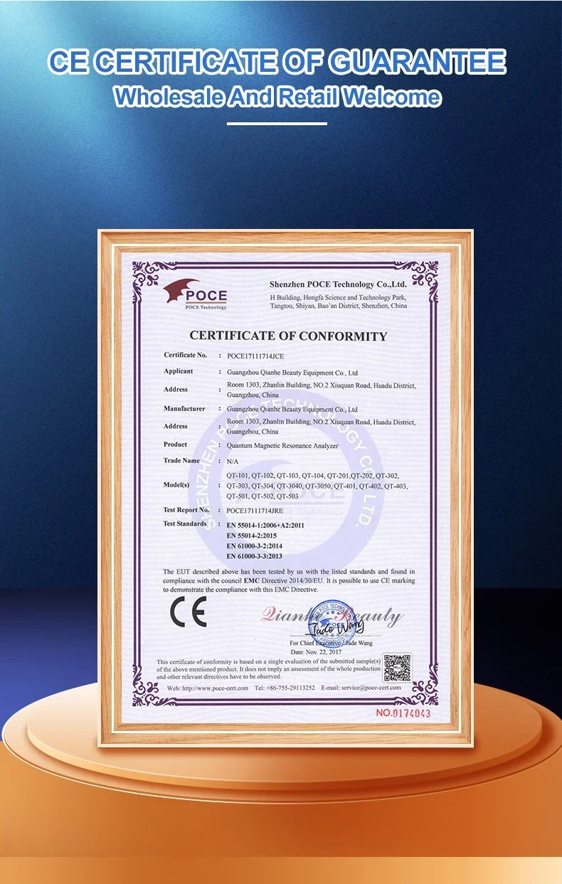 4 em 1 verificação de saúde abrangente física quente digitalização de corpo inteiro quan tum ressonância analisador magnético com tratamento