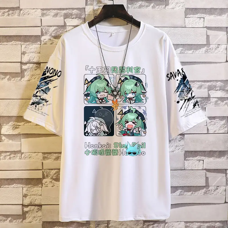 

Honkai: Star Rail Anime Game Cos Castorice Sparkle Acheron HuoHuo Etc. 2025 Unisex Simple Versatile Short-sleeved T-shirt Gift