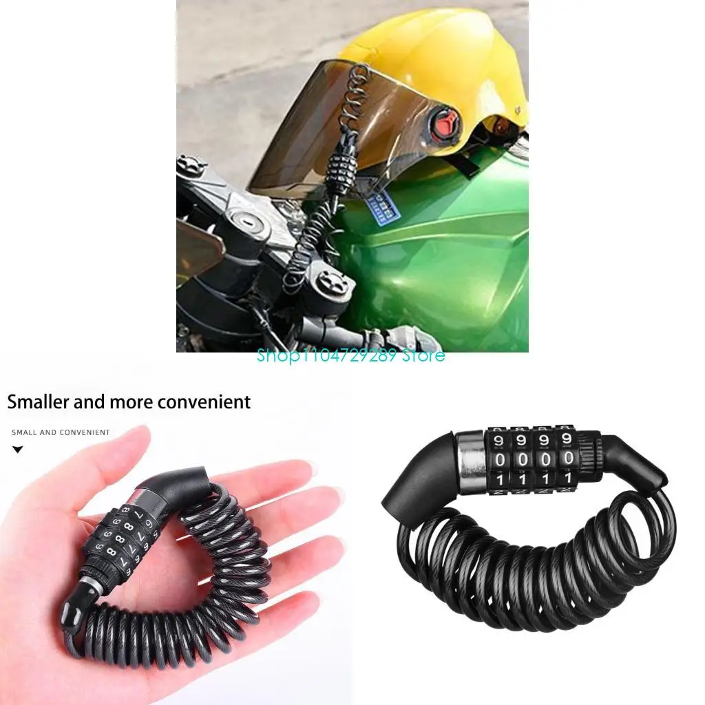 

D8KE Motorcycle Helmets Code Lock strong Lightweight easy carry Password Lock for Backpack Skateboard Outdoor Activities