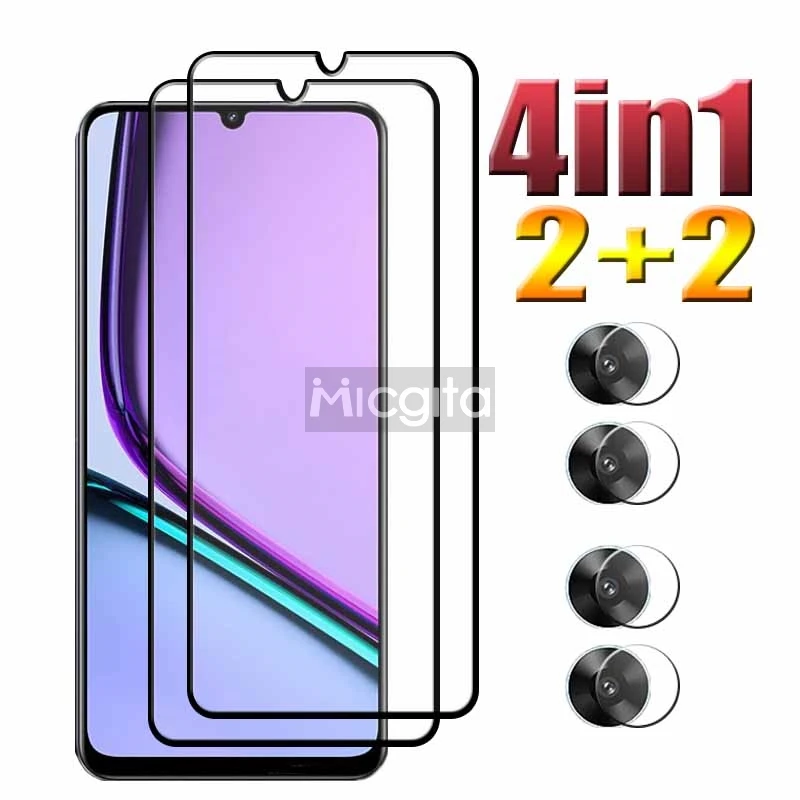 Nueva oferta 4 en 1 para Realme Note 60 9H vidrio templado 6,74