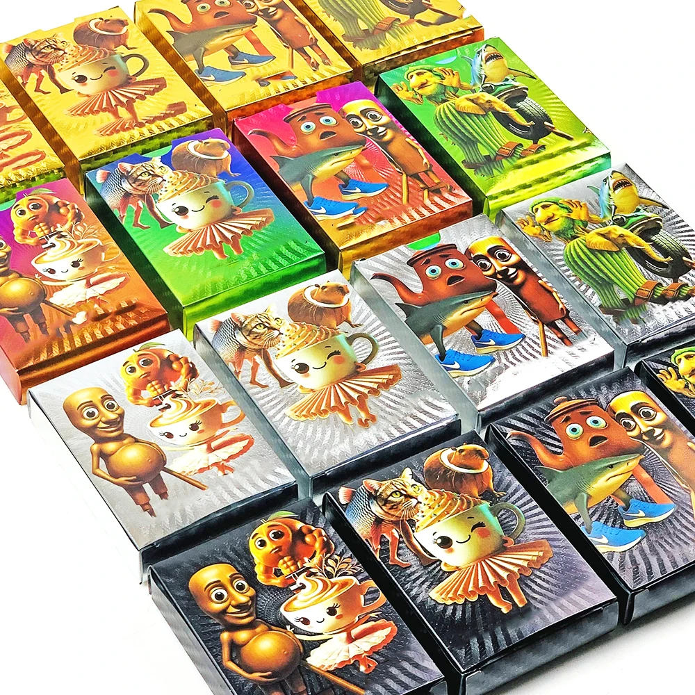 

Карточная игра, изысканные карты с персонажами, коллекционные карты для детей, праздничные игры, подарки на Хэллоуин, Рождество и Новый год