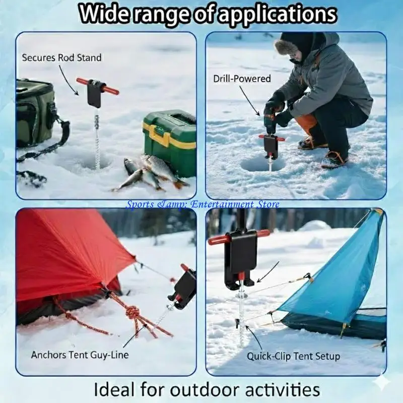 G7NF Strong Metal Winter Fishing Anchors constructed For Fast Simple Installation