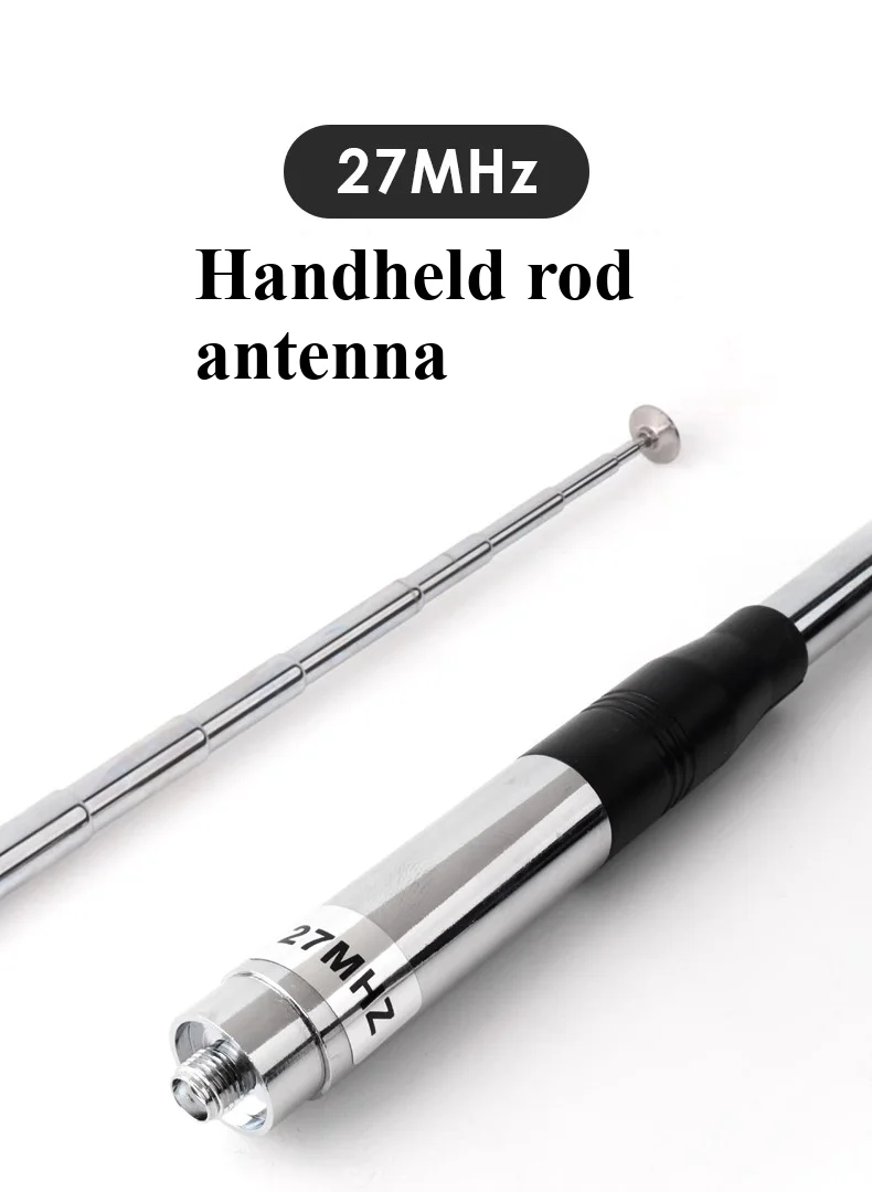 27MHz 27-39MHz SMA-Female Handheld Telescopic CB Antenna For  CB band radio Quansheng TK11