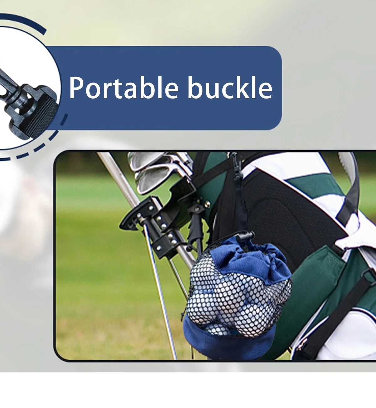 Portable Drawstring Golf Ball Mesh Bag Lightweight Golf Accessories Storage Pouch Outdoor Golf Carry Organizer Bag - view 5