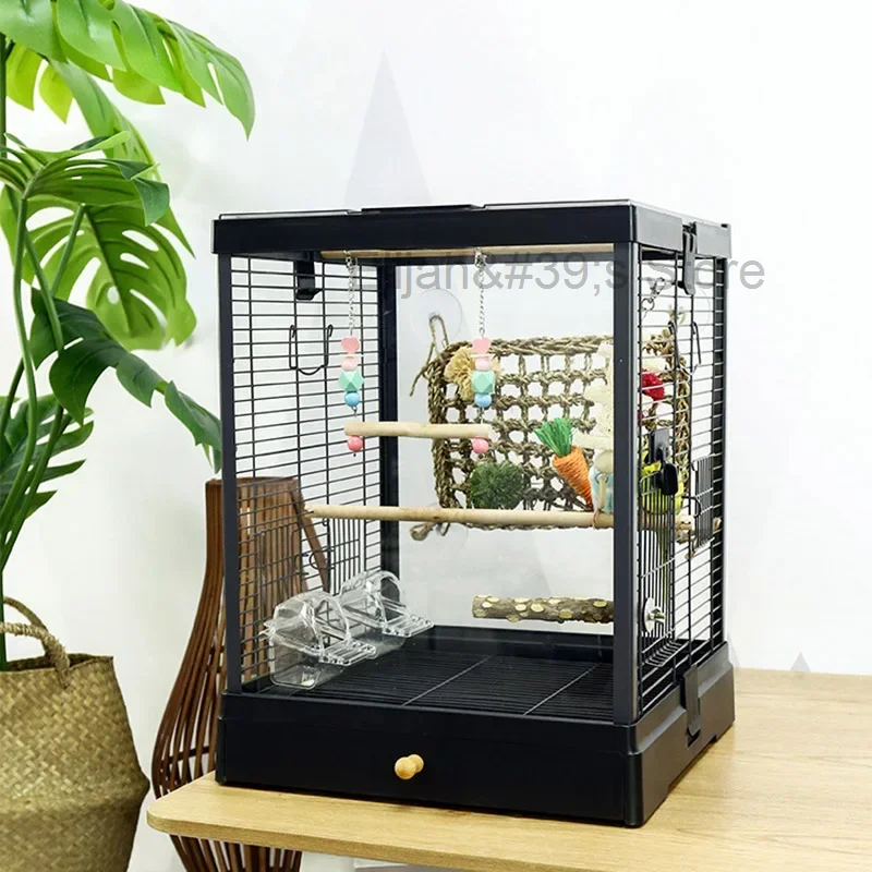 

Outdoors Large Bird Cages Decorative Aesthetic Fences Cage For Parrots Canary Feeder Jaula Para Aves Bird Accessories MQ50NL