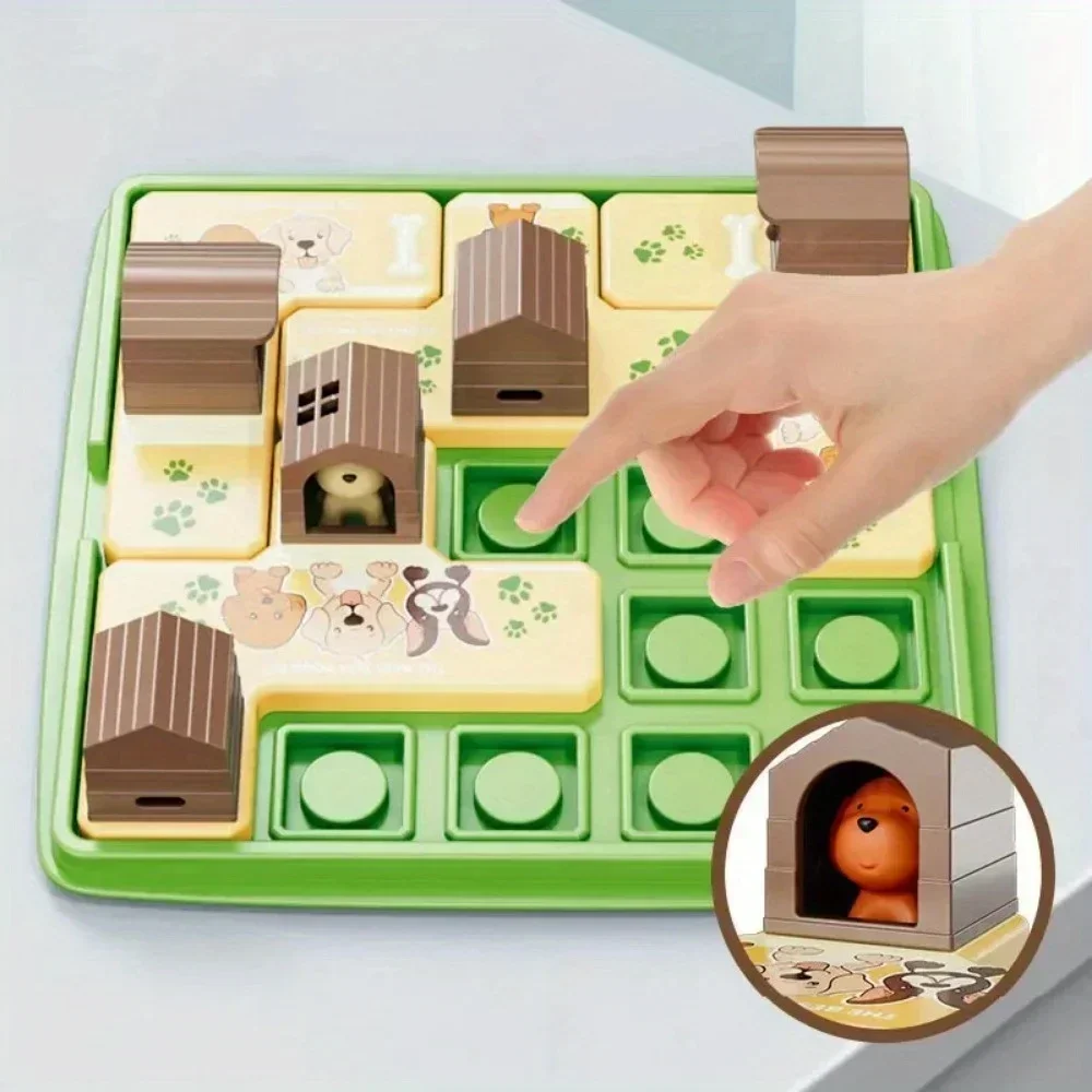 Pai-filho brinquedos educativos interativos crianças labirinto do cão quebra-cabeças pensamento lógico treinamento jogo de tabuleiro jogos de atividades de viagem