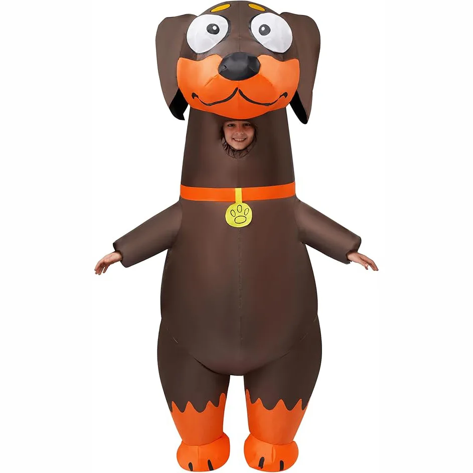 زي الألماني القابل للنفخ للبالغين على طراز الرسوم المتحركة المضحكة من Dachshund لعيد الميلاد كرنفال الهالوين للحفلات التنكرية #2