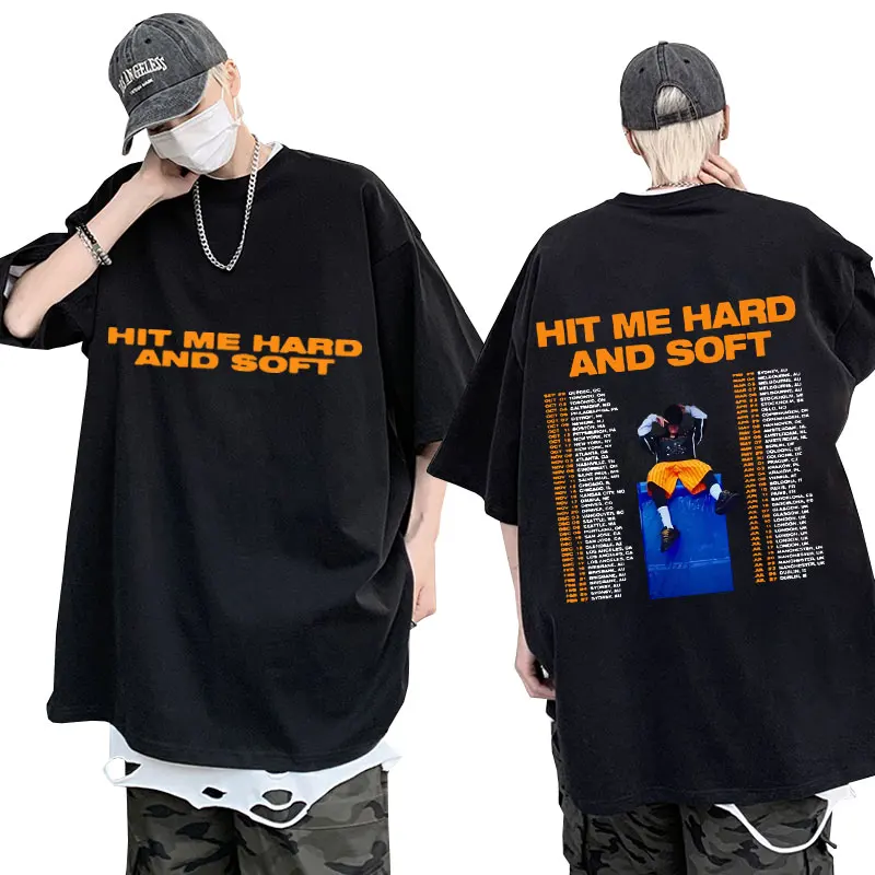 

Hit Me Hard and Soft 2024 Tour T-shirt Men Women Fashion Vintage Oversized High Quality Pure Cotton T Shirt Hip Hop Harajuku Tee