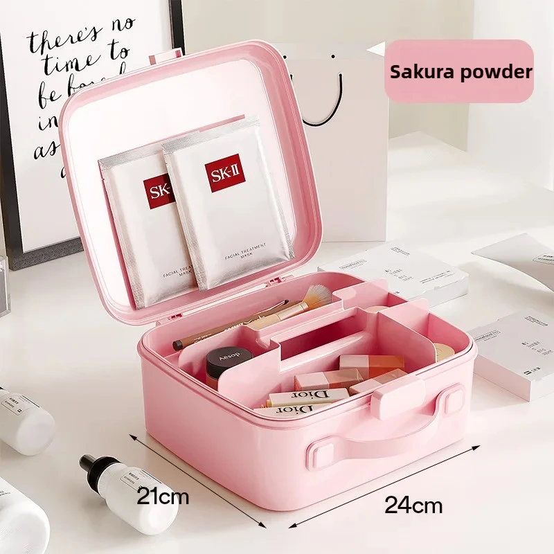 حقيبة مستحضرات التجميل المحمولة للسفر مع فواصل قابلة للإزالة - منظم مكياج مانع للتسرب لمستلزمات التجميل وأحمر الشفاه والعناية بالبشرة #6