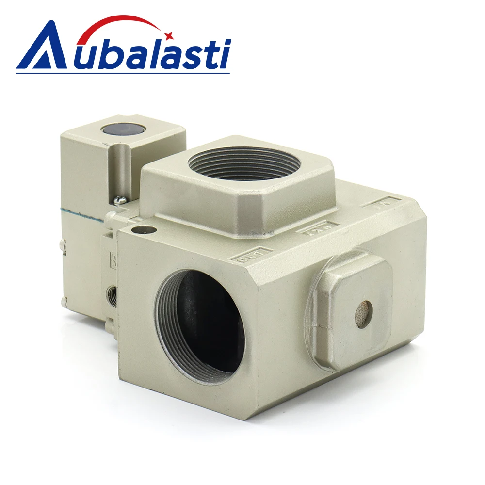 Aubalasti ขนาดใหญ่เส้นผ่านศูนย์กลาง Solenoid วาล์ว VP3185-205GA 24VDC 2 ตําแหน่ง 3-Way สําหรับ CNC Vibrating มีด