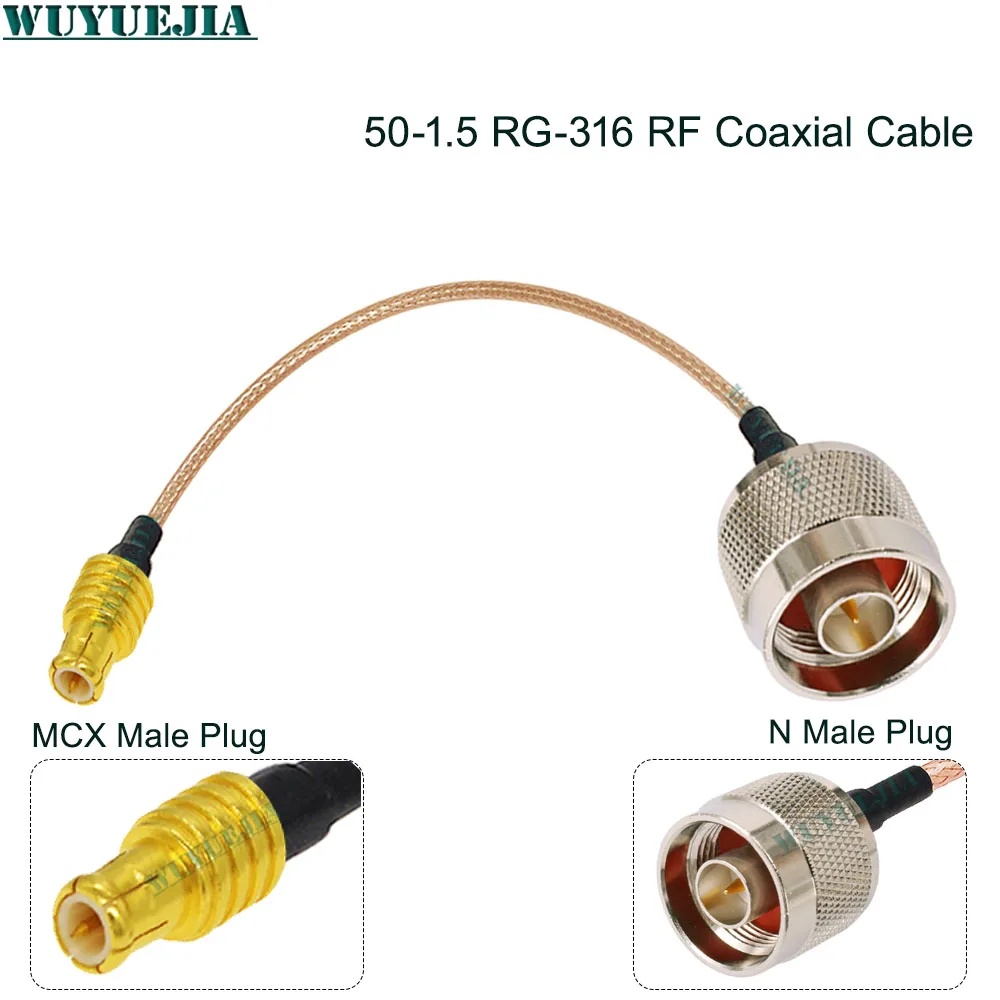 L16 N to MCX Type RF Connector MCX Female Jack to N Male Plug/Female Bulkhead Pigtail Cable RG316 For Wifi Router 0.1-10 Meters