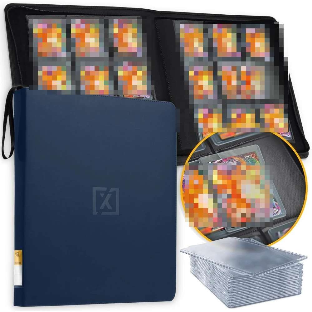 Large 4 Grid Large 9 Grid Hard Card Holder PU Card Album Magic The Gathering Card Album Large Capacity Collection