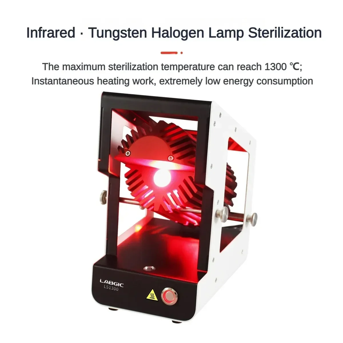 LABGIC LS1300 Infrared Inoculation Loop Sterilizer, Infrared Tungsten Halogen Lamp Sterilization for Microbial Science Lab