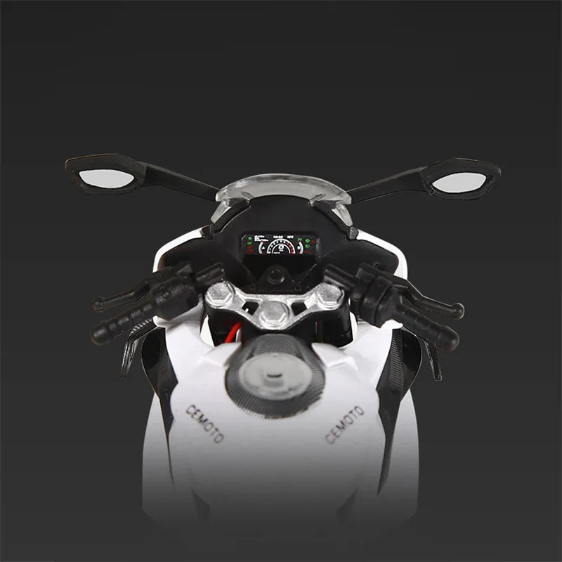 1/12 CFMOTO 450SR Alloy Racing Motorcycle Model Diecast Metal Street Sports Motorcycle Model Simulation Sound Light Kid Toy Gift