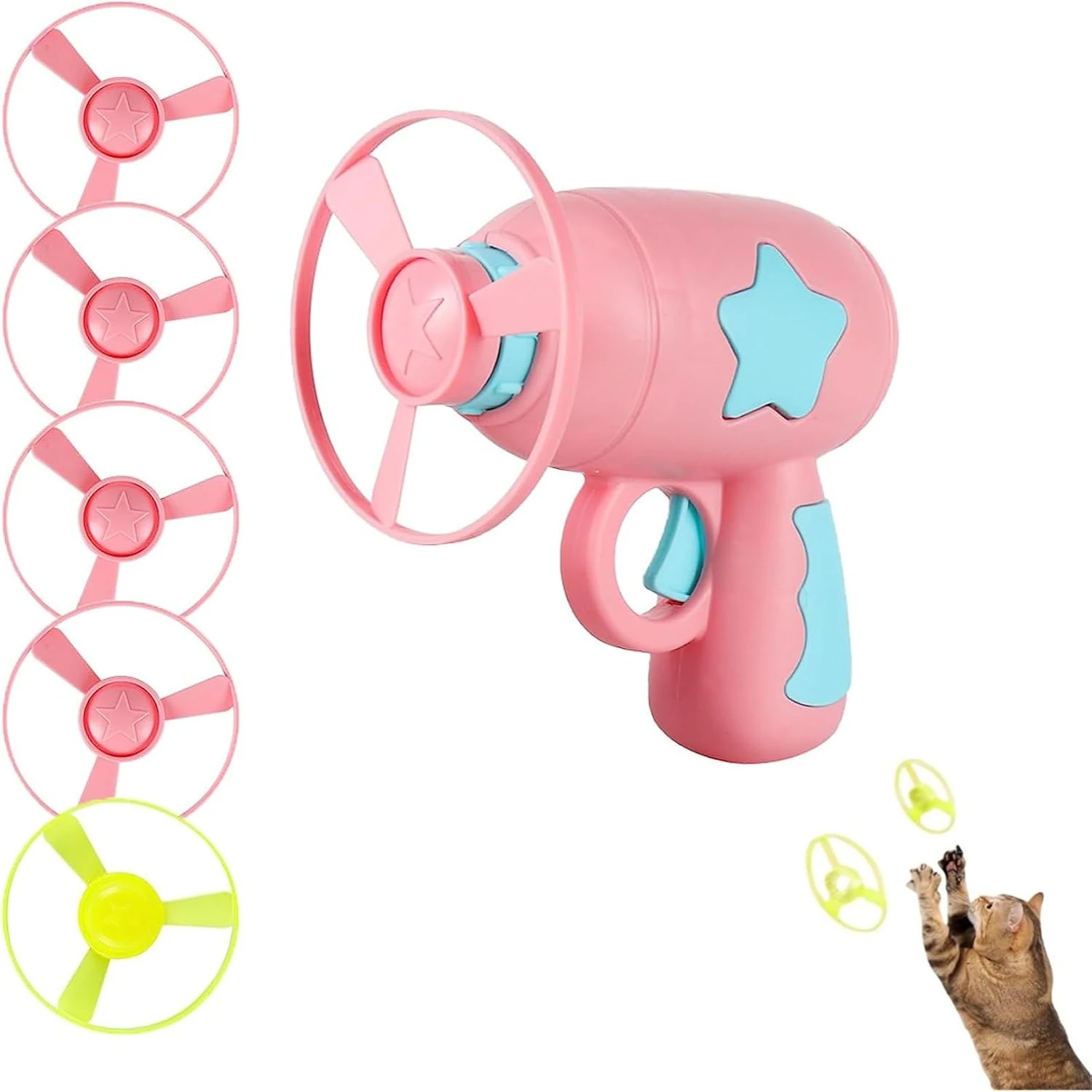 New Helicopter Cat Toy, Funny Cat Outside Kitten Launcher, Cat Helicopter Toy, Cat Interactive Training Helicopter Toy, Flying H