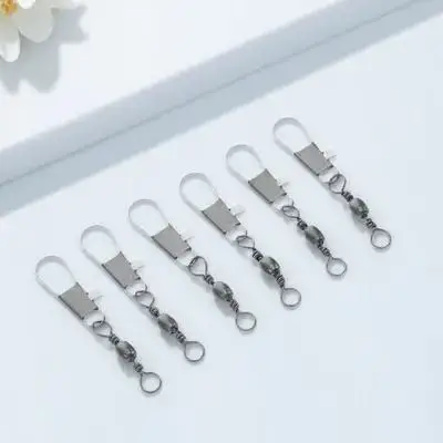 6-delige vliegerconnectorhaken Flying Line Spool vervangend onderdeel accessoires klikverbinding ijzeren metalen accessoire lager asdop