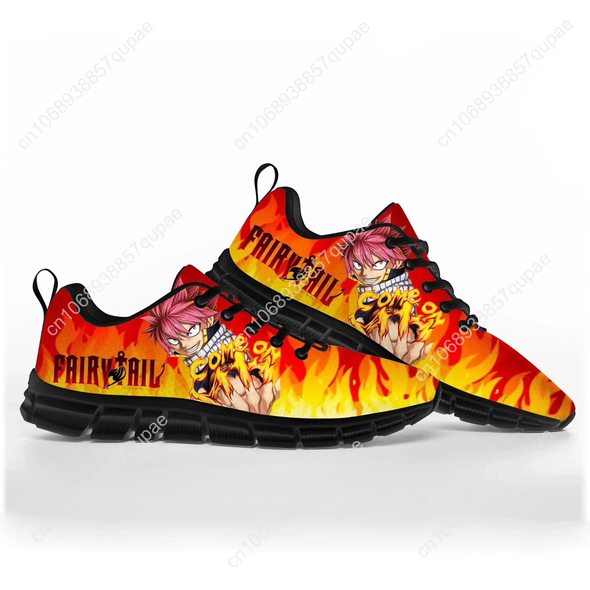 Anime Fairy Tail Natsu Dragneel Sports Shoes Mens Womens Teenager Sneakers Casual High Quality Couple Shoes