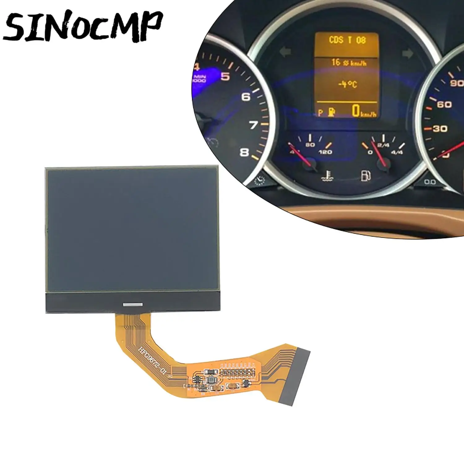

1 Pc Dashboard LCD Screen 7L6920 970D 7L6920970R/L For VW Touareg V6 Porsche Cayenne Cayenne S Pixel Repair Monochrome Parts