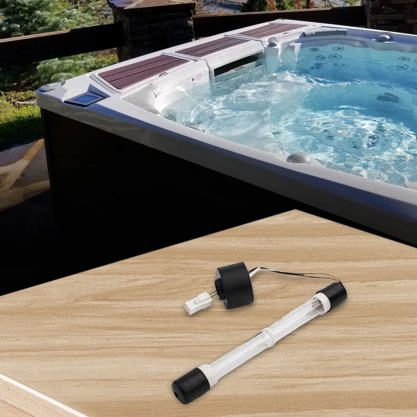 

Easy Change Connection Port Pool And Spa Bulb Easy Installation Hassle-free Installation Reduces Disinfectants Use