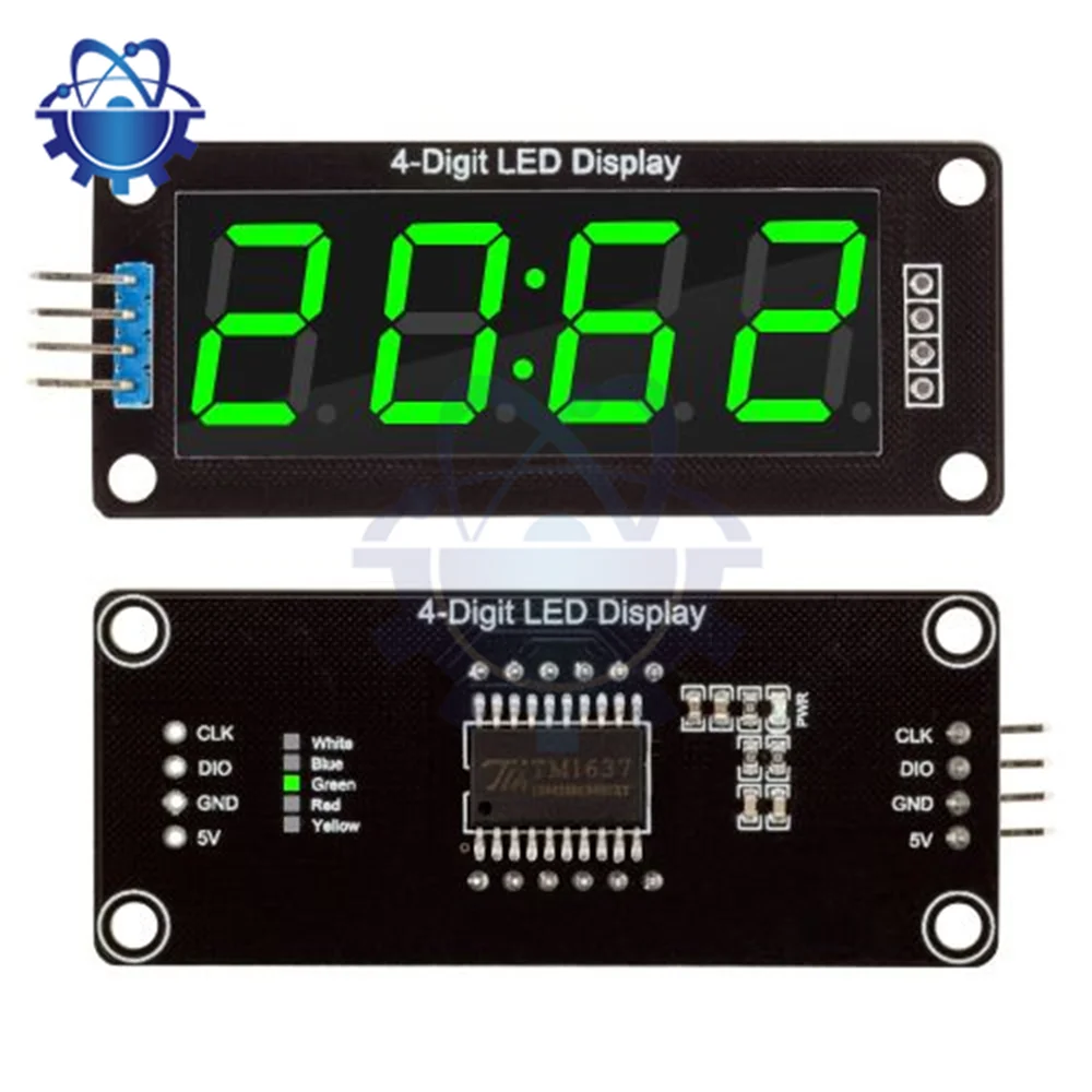 New TM1637 LED Display Module For Arduino 7 Segment 4 Bits 0.56 Inch Clock RED Anode Digital Tube Four Serial Driver Board Pack