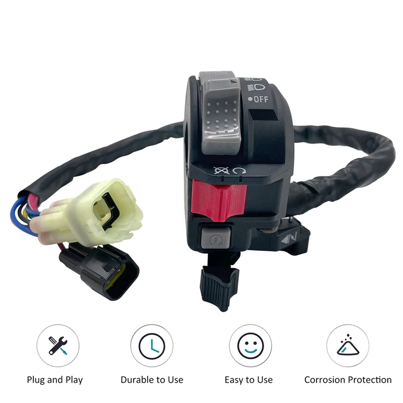 5LP-83973-01-00 Handlebar Start Switch Assembly For Yamaha Raptor 660R YFM660R 660 YFM 2001-2005