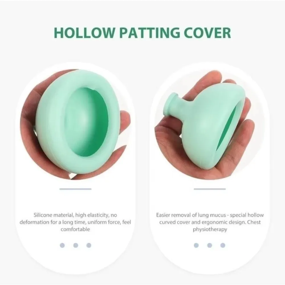 Silicone Palm Percussion Cup Household Palm Size Sputum Remover Cup Break Up Mucus Multi-Functional Pressure Drum Cup