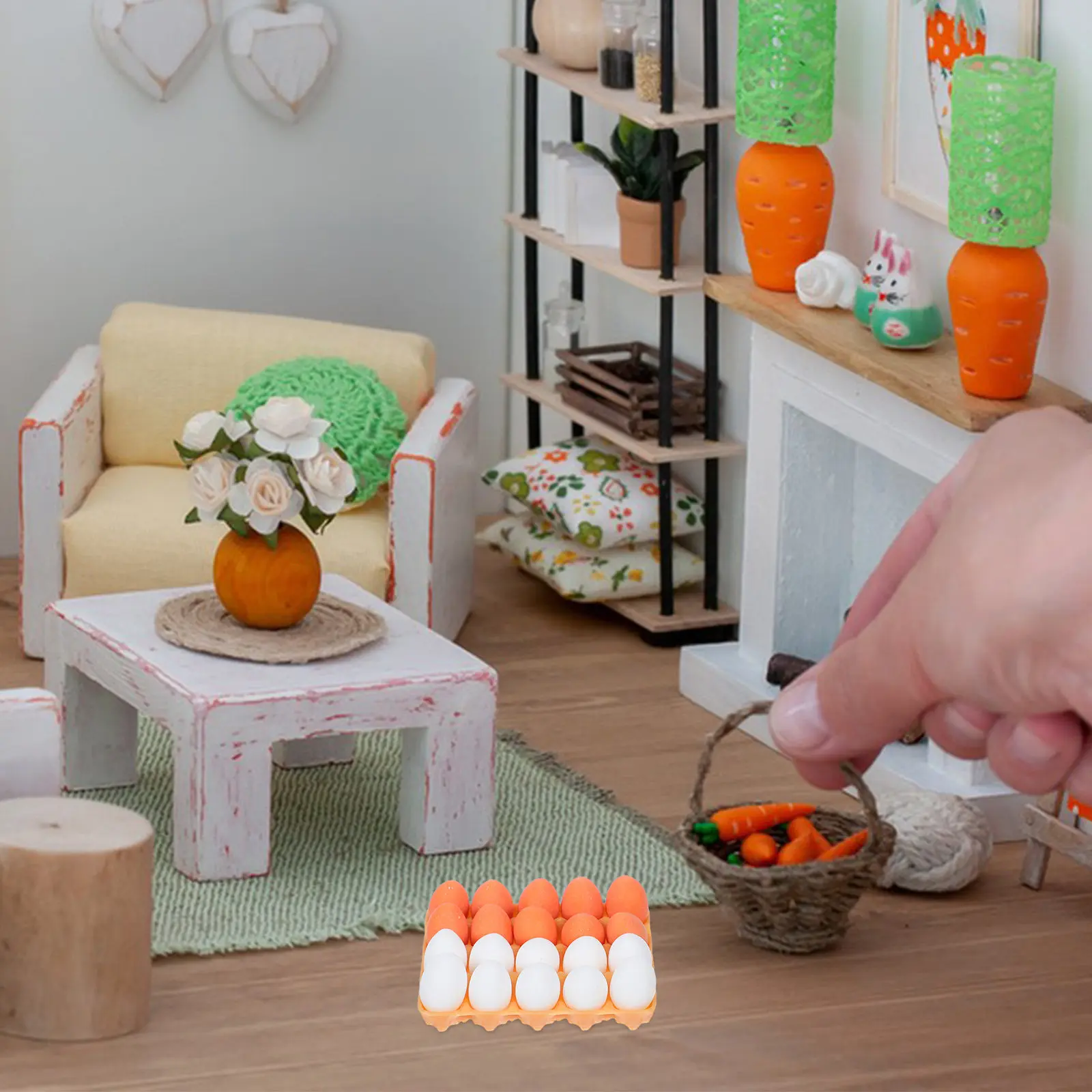 

Набор миниатюрных контейнеров для яиц в масштабе 1:12, реалистичные мини-аксессуары для кухни, реквизит для кукольного домика, игрушечная кухня для ролевых игр