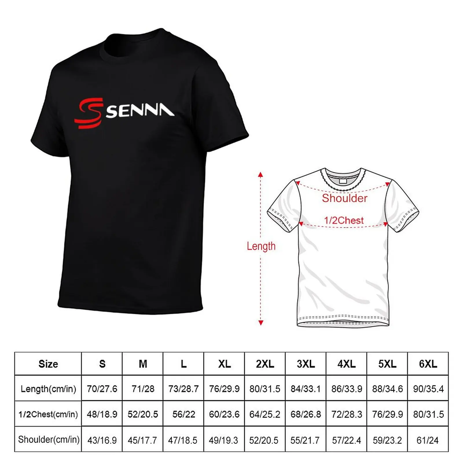 Senna Logo For Fans T-Shirt t shirts with prints man t shirt designer essential t shirt T-Shirt