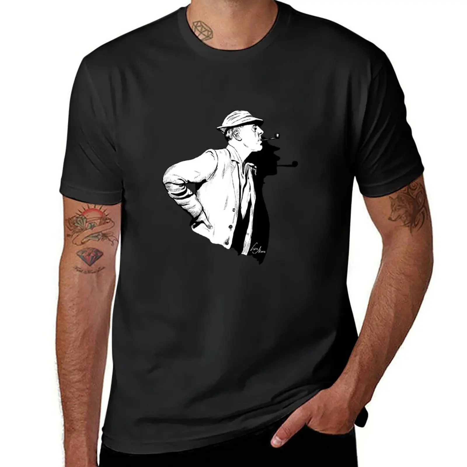 Jacques Tati illustration T-Shirt cute clothes Blouse plain vintage t shirts for men pack