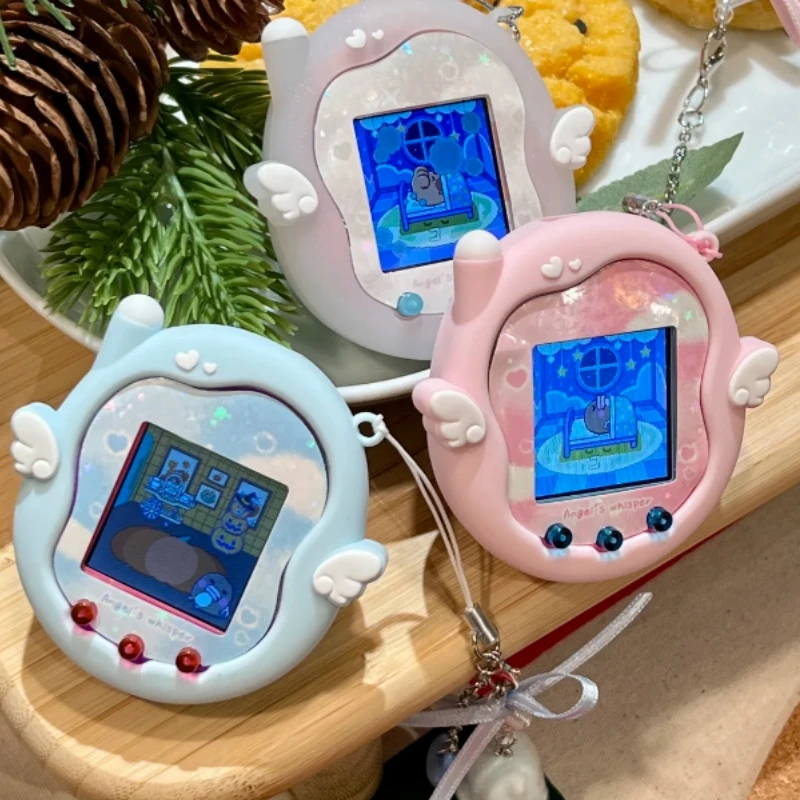 Nueva serie Angel Wings Whispering, cubierta protectora impermeable anticaída de silicona exquisita y bonita para Tamagotchi Paradise