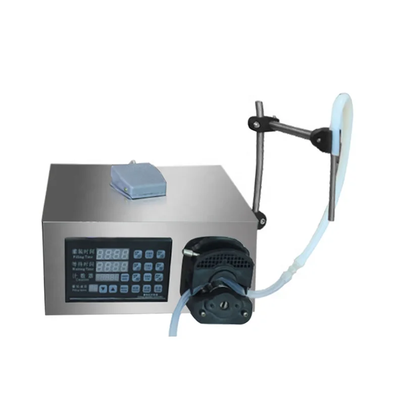 

Semi-Automatic Small Liquid Filling Machine for Milk Juice Soda in Plastic Bottles Single Head Peristaltic Pump