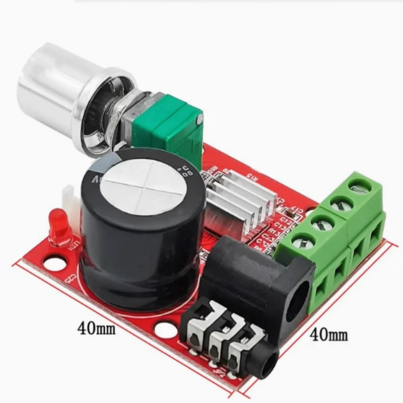 1pcs PAM8610 Mini eindversterker board TDA2030 12V 10W pure D klasse stereo eindversterker