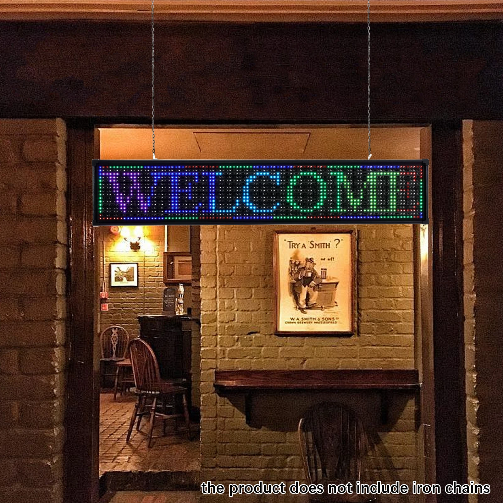 

96*96/самолет светодиодный семицветный знак светодиодный прокрутка вывеска программируемый цифровой рекламный дисплей для коммерческой рекламы