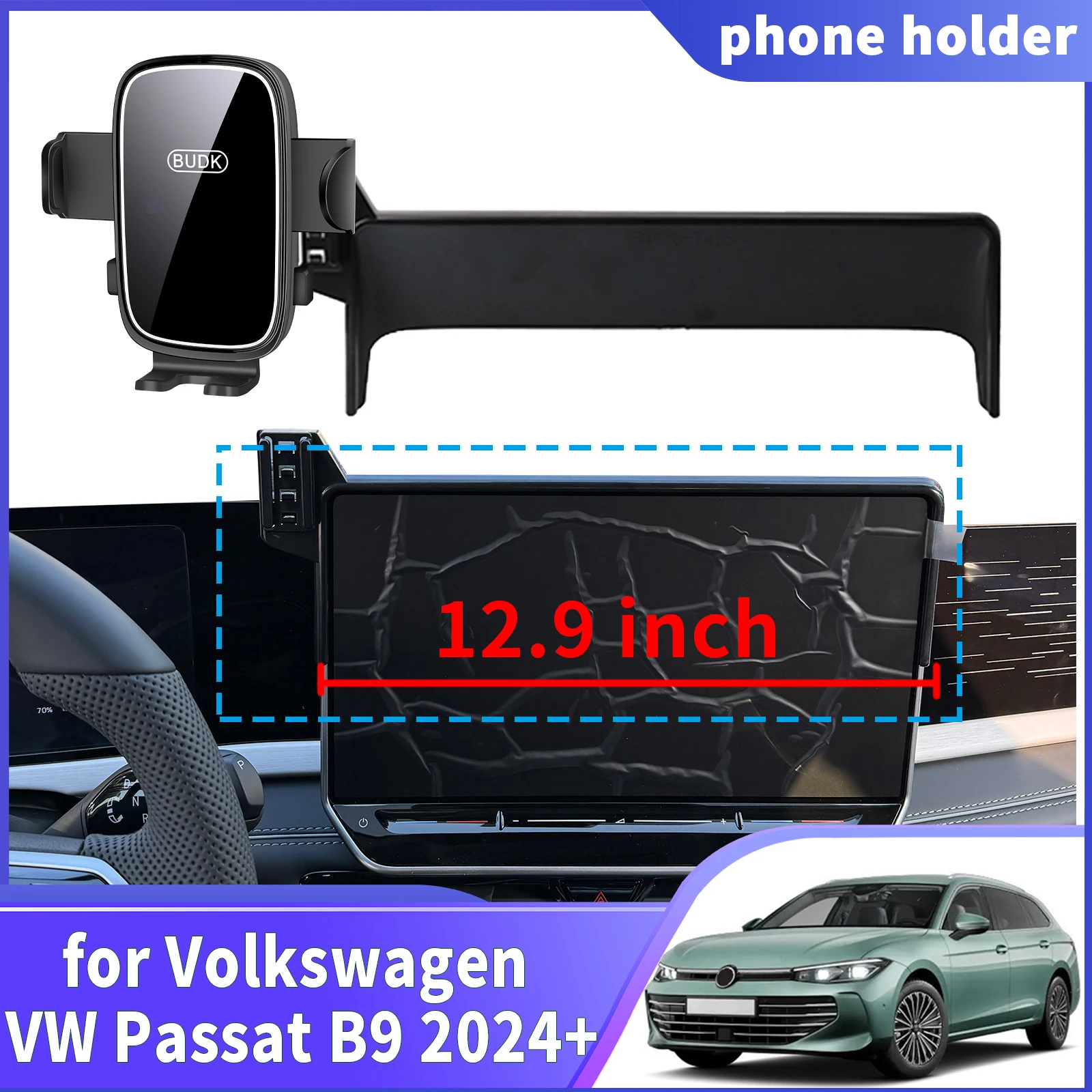 

fit for Volkswagen VW Passat B9 2024 2025 2026 Navigation Phone Holder Mount Customized Car accessoires