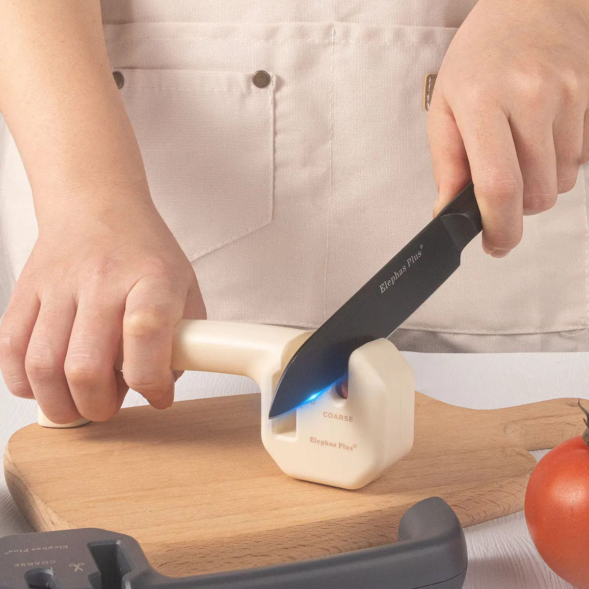 2-in-1 knife sharpener, Folding Sharpener,Multi-Functional Home Kitchen Sharpener for Quick and Precision Shaping