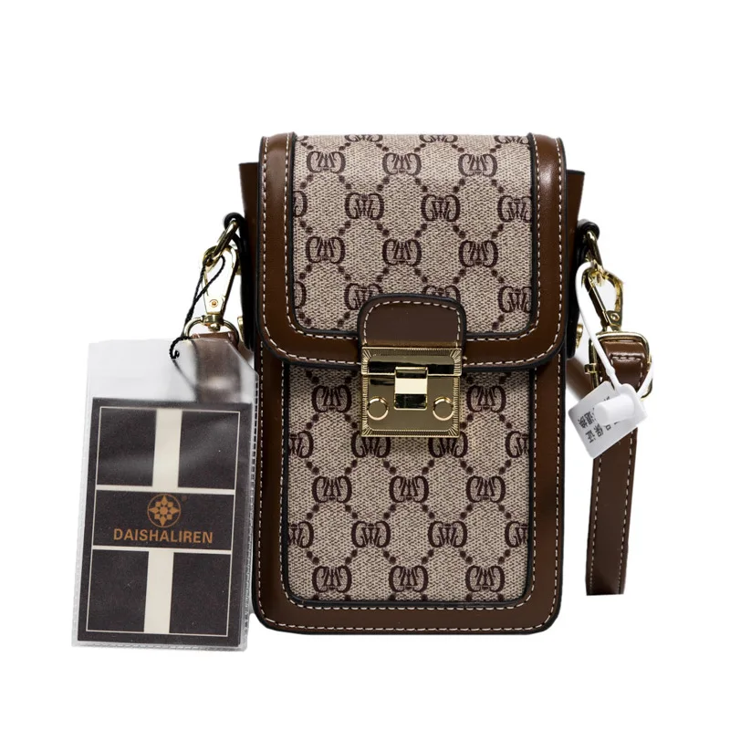 

Women's 2025 Retro Mini Bag Vintage Print Crossbody Phone Purse Convertible Shoulder Handbag Trendy for Everyday Use