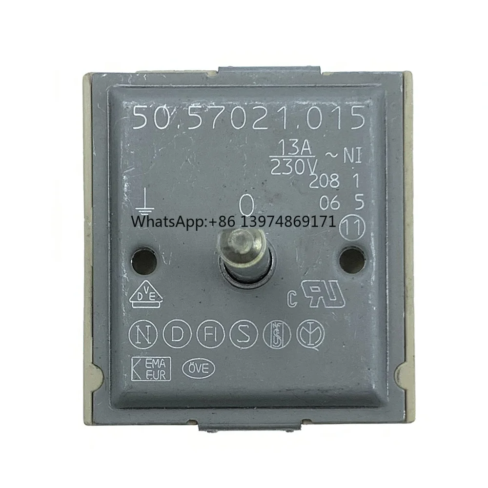 50.57021.015 EGO Single Energy Regulator Stove/Cooktop Control Switch Electric Range Infinite Switch Compatible 50.57021.010