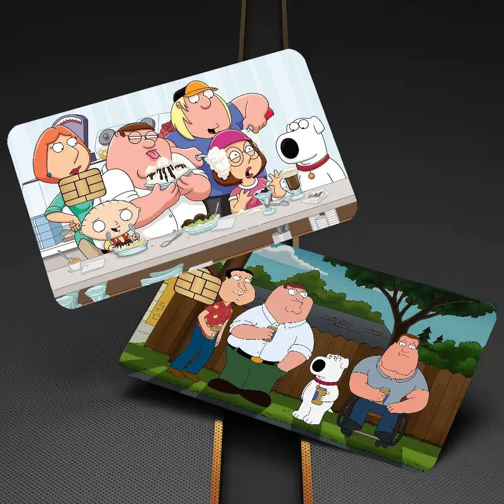 Comedy Family Guy Fashion Matte Gold Silver Black Matte Film Skin Sticker Tape For Bank Credit Debit Card